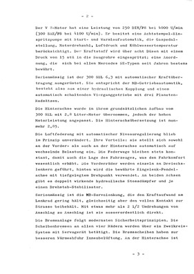 Mercedes-Benz 300 SEL 6.3 - Presseinformationen (1968) - Seite 2