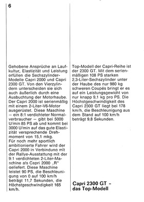 Ford Capri - Prospekt (1969) - Seite 6
