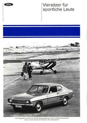 Ford Capri - Prospekt (1969) - Rückseite