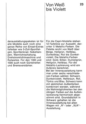 Ford Capri - Prospekt (1969) - Seite 23