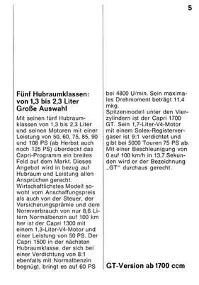 Ford Capri - Prospekt (1969) - Seite 5