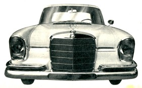 Mercedes-Benz 220 S (1959) - Limousine von vorne (1959) Mercedes-Benz 220 S (1959) - Limousine von vorne (1959)