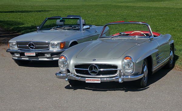 Mercedes-Benz 300 SL (1987) - der R107 mit seinem berühmten und legendären Vorfahren W198