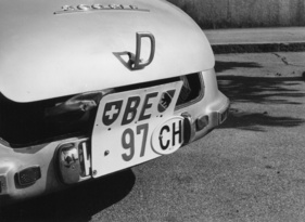 Mercedes-Benz 300 SLR (1956) - Nummernschild und Nationenkennzeichen