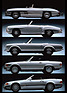 Bild: Mercedes-Benz - SL Generationen - 300 SL, 190 SL, 230 SL (R113), 300 SL (R107), 500 SL (R129)