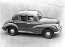 Bild: Morris Minor (1950) - die neu dazugekommene viertürige Limousine wurde zuerst nur für den Export gebaut - man beachte die beiden Schweibenwischer