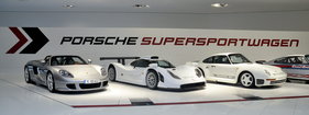 Porsche Carrera GT (2003) - zusammen mit GT1 und 959 S - gezeigt in der Porsche-Sonderschau "Supersportwagen"