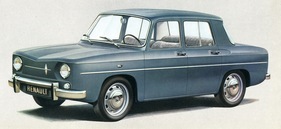 Renault R8 (1962) - Werbeillustration (1962) Renault R8 (1962) - Werbeillustration (1962)