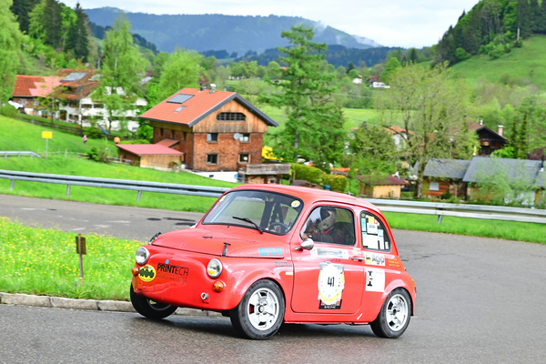 13th International Allgäu Classic Car Festival in Missen 2025 – Hill Climb Consistency Trial on a Wet Track