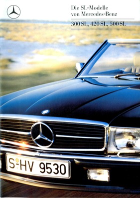 Bild von Mercedes SL R107 - Verkaufsprospekt 1985